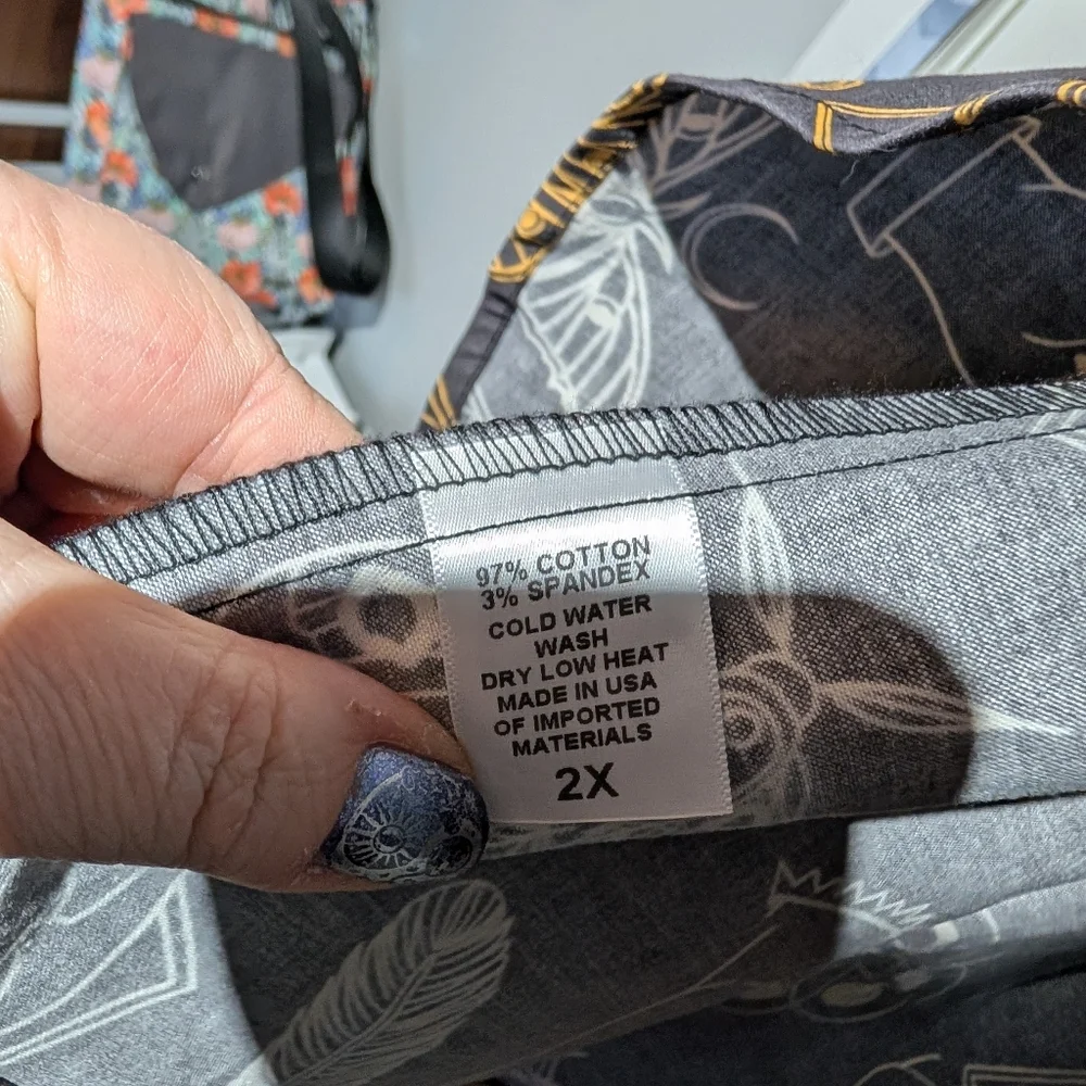 PUG cotton sateen moth print skirt - Picture 3 of 3